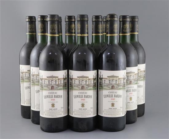 Twelve bottles of Chateau Leoville Barton, St Julien, 1985